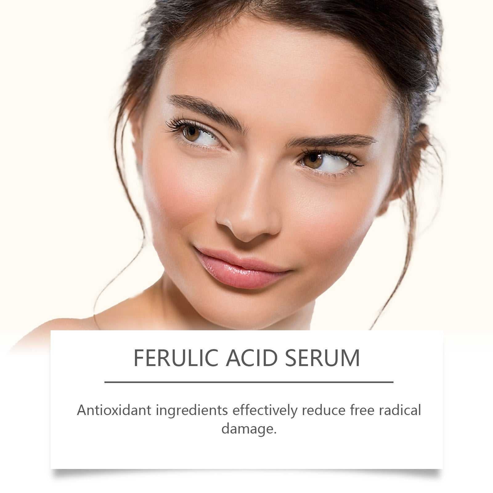 OUHOE Ferulic Acid Serum for skin treatment with antioxidant properties to reduce free radical damage