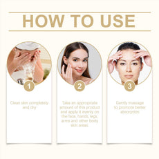 OUHOE Treatment Instructions Showing Steps for Application on Skin with Clear Images