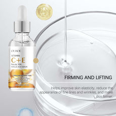 OUHOE Vitamin C E Ferulic Acid Serum for firming and lifting, enhances skin elasticity and reduces wrinkles