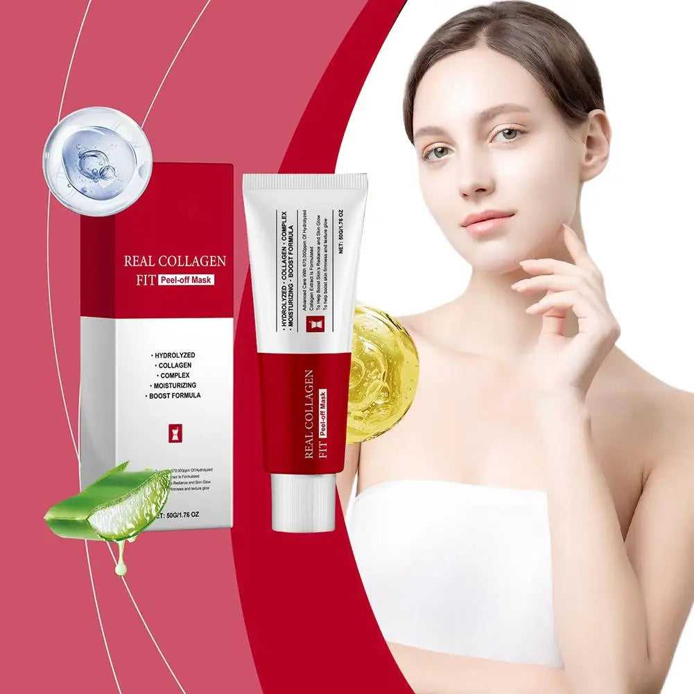 eelhoe Real Collagen Treatment Mask with Hydrated Formula for Moisturizing and Skin Boosting