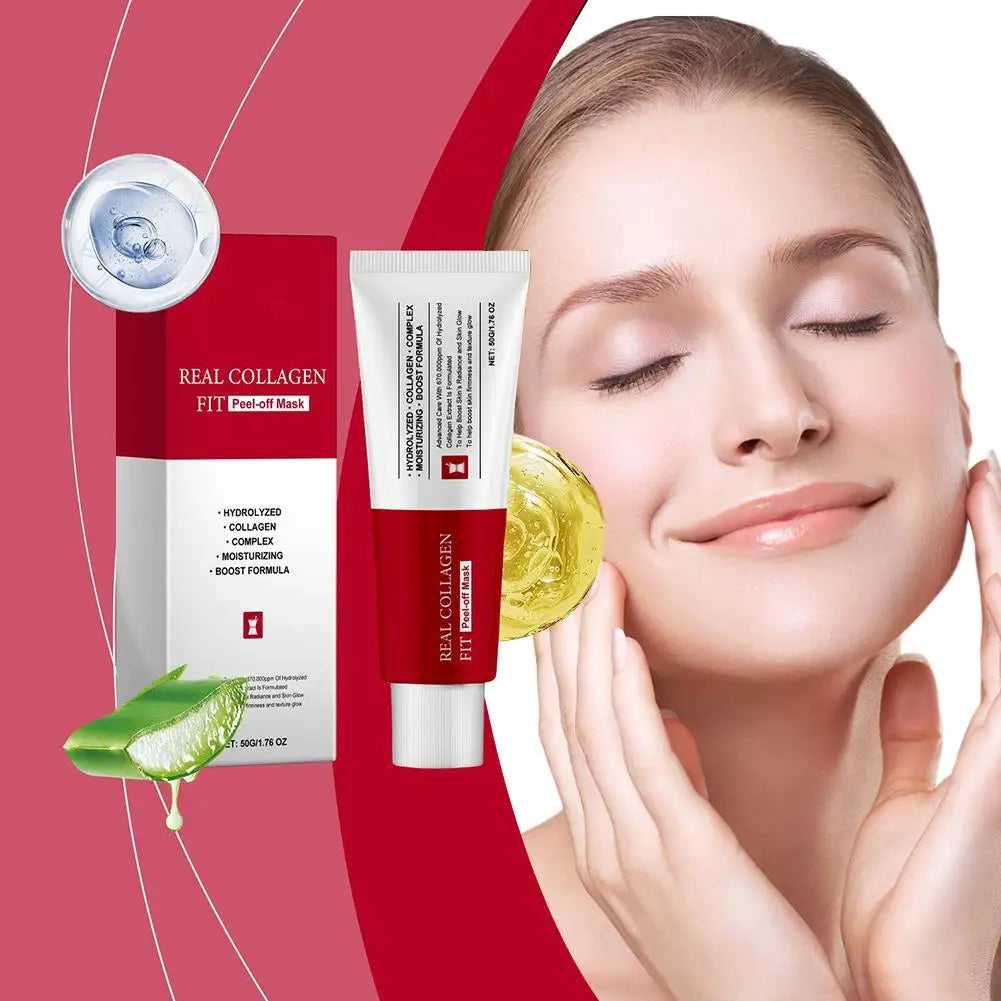 eelhoe Real Collagen Fit Peeling Mask with Hydrolyzed Collagen for Youthful Skin Care