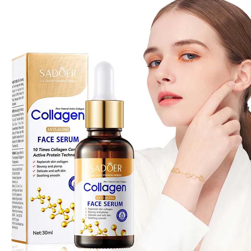 LAIKOU anti-aging collagen serum in a glass bottle with dropper for youthful skin