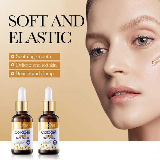 LAIKOU Anti-Aging Collagen Serum for Soothing Smooth and Plump Skin, Enhances Elasticity and Youthfulness