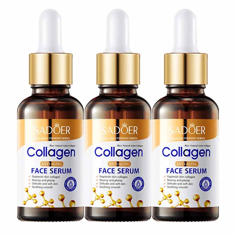 LAIKOU anti-aging collagen serum in three bottles for skin elasticity and rejuvenation