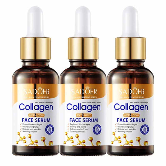 LAIKOU anti-aging collagen serum in three bottles for skin elasticity and rejuvenation