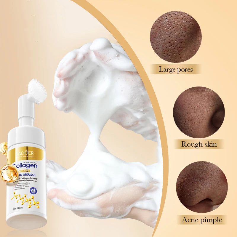Collagen Foam Cleanser with Deep Cleansing Action for Large Pores and Rough Skin
