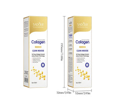 SADOER Collagen Clean Mousse with 13 Times Collagen Content for Gentle Cleansing