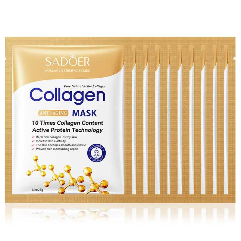ROSPSKL Collagen Anti-Aging Mask with 10 Times Collagen for Skin Hydration and Firmness