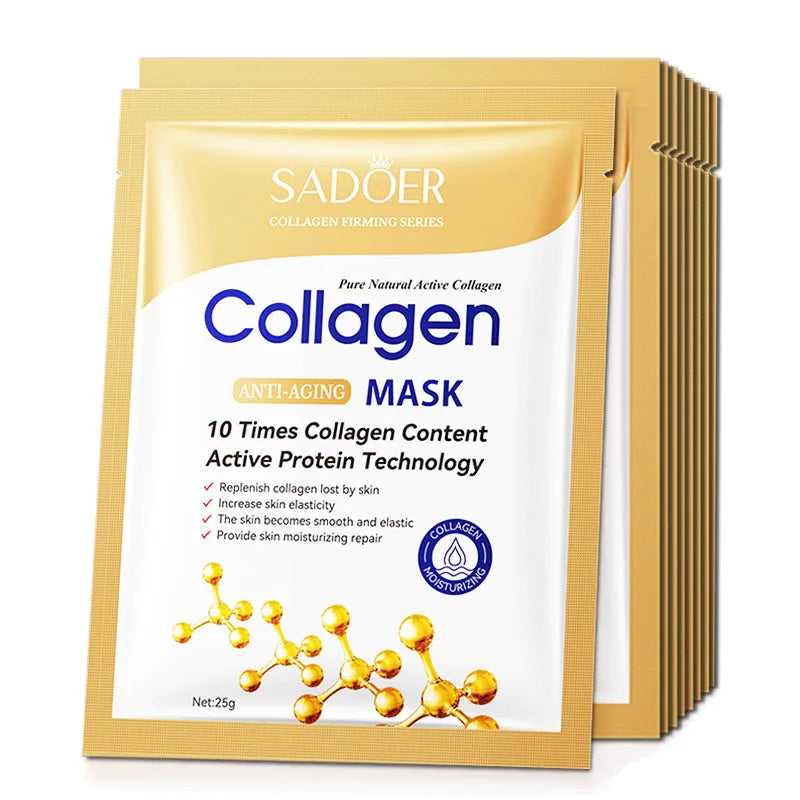 ROSPSKL Collagen Anti-Aging Mask with 10 Times Collagen for Skin Elasticity and Repair