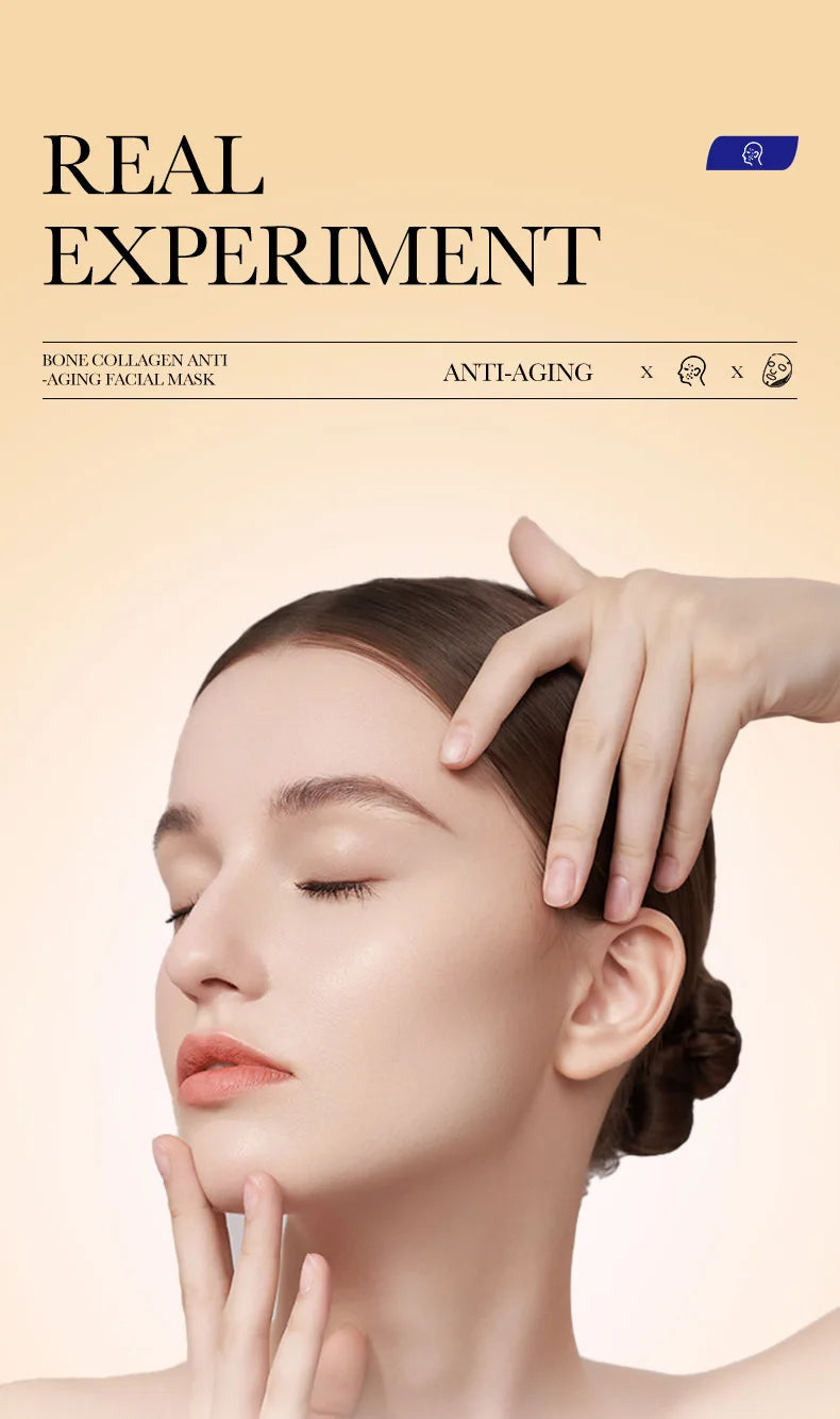 ROSPSKL Anti-Aging Collagen Facial Mask for Skin Hydration and Youthful Glow