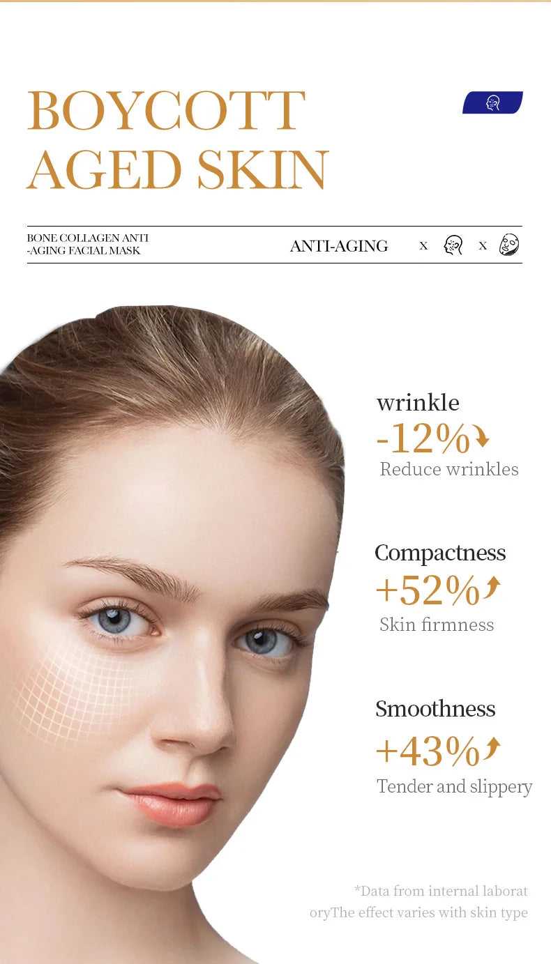 ROSPSKL Anti-Aging Facial Mask for Aged Skin with Wrinkle Reduction and Enhanced Smoothness
