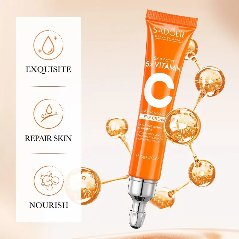 eelhoe Vitamin C Eye Cream for Skin Repair and Nourishment in a 5% Concentration Tube