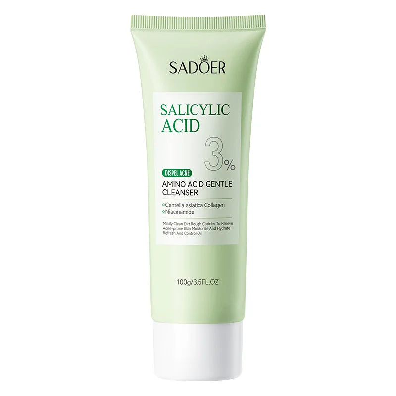 SADOER Salicylic Acid Facial Cleanser 3 with Amino Acid for gentle deep cleansing