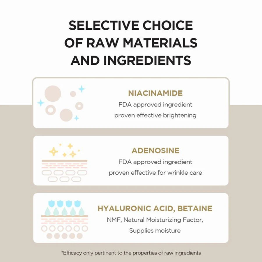 SANENDI Cleanser with Niacinamide, Adenosine, and Hyaluronic Acid for Brightening and Moisturizing