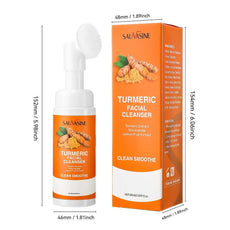 Ms.Dear Turmeric Facial Cleanser with Brush for Smooth and Clean Skin
