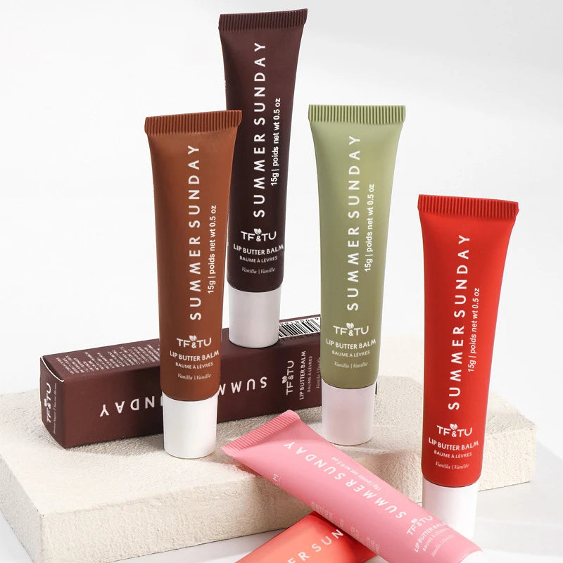 LANBENA Summer Lip Balm for Smooth Lips in Four Flavors with Moisturizing Formula