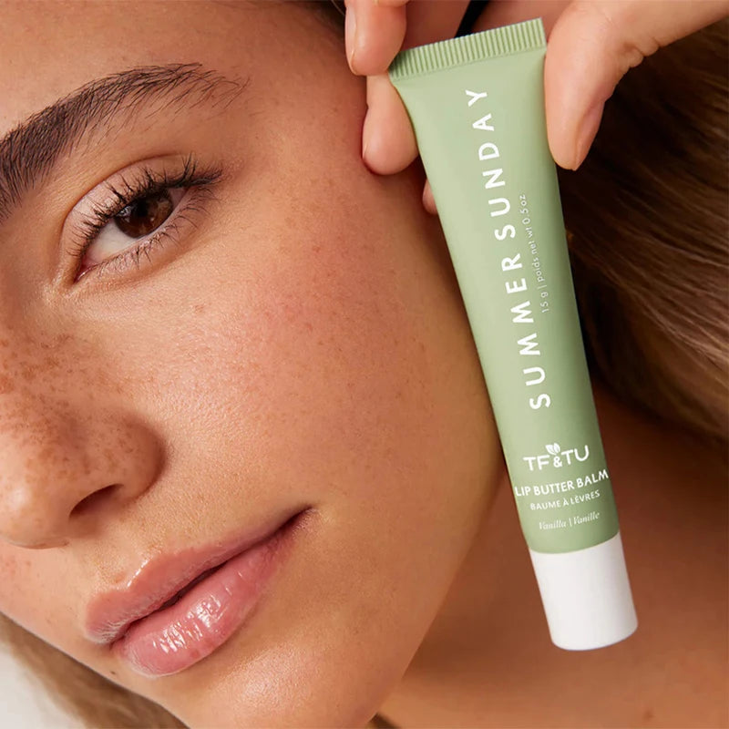 LANBENA Summer Lip Balm for Smooth Lips in a Green Tube for Hydration and Softness