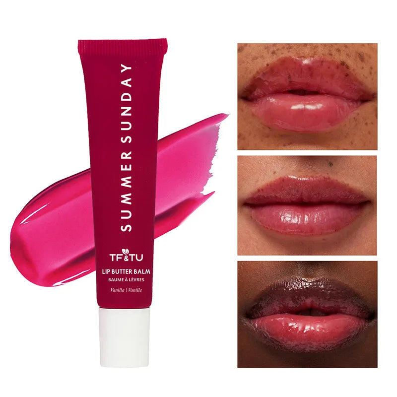 LANBENA Summer Lip Balm for Smooth Lips with Hydrating Formula and Vibrant Pink Tint