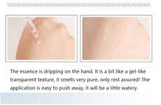 LANBENA hydrating hyaluronic acid serum with gel-like texture, applied on hand for hydration