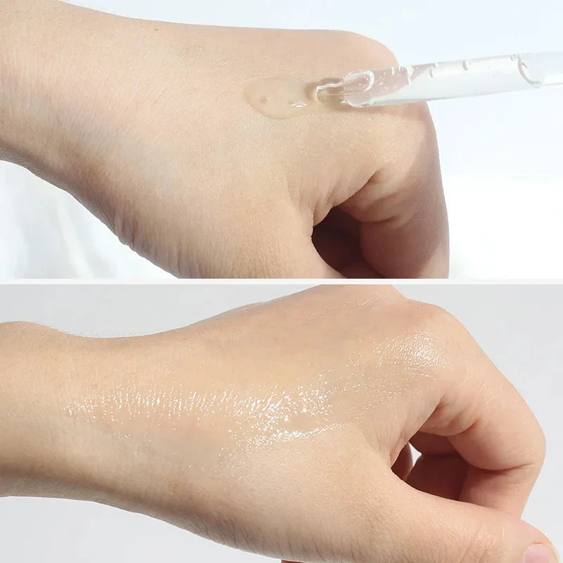 LANBENA hydrating hyaluronic acid serum applied on skin for deep hydration and moisture retention