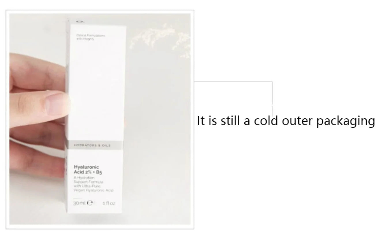LANBENA hydrating hyaluronic acid serum in a cold outer packaging for intensive moisture