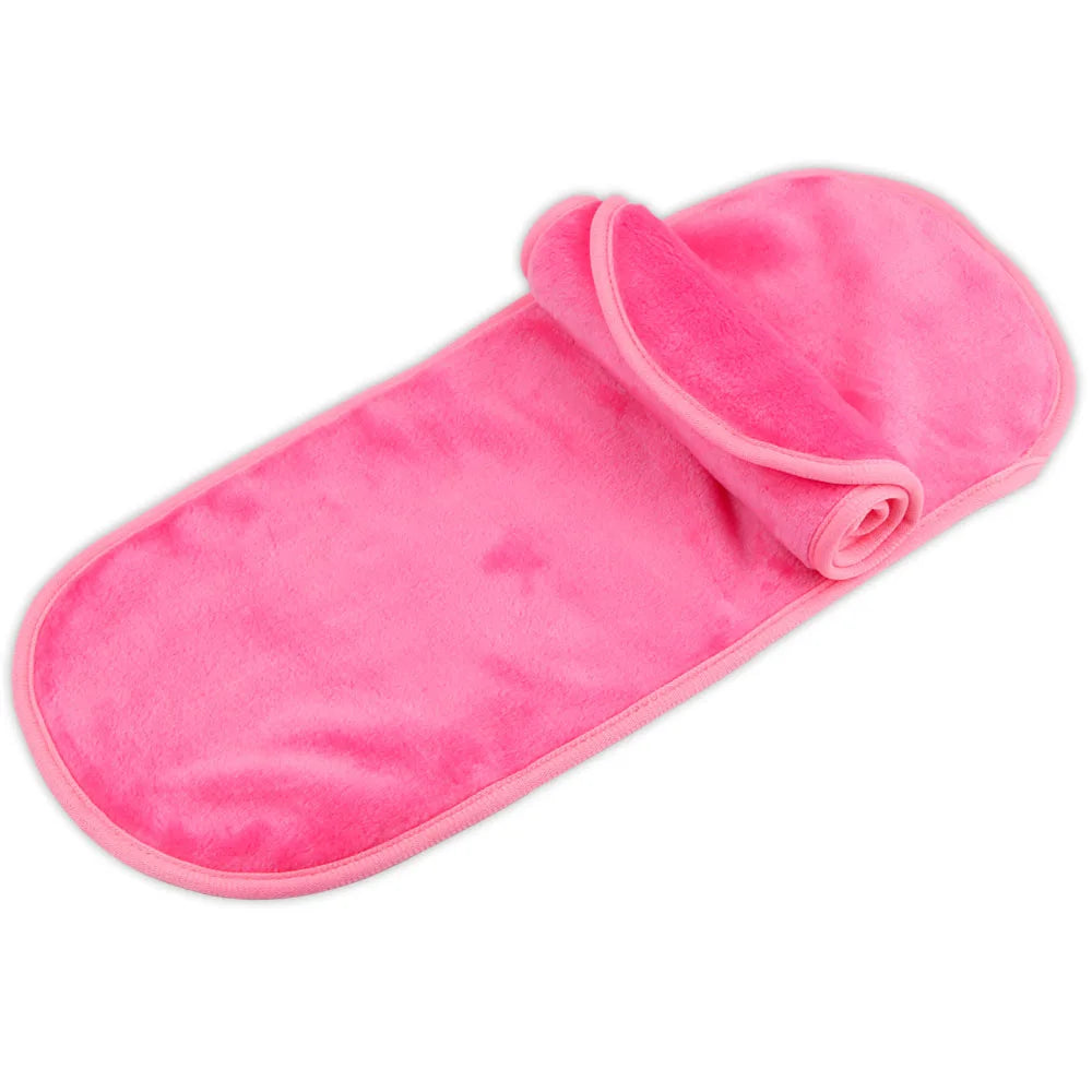 Soft Pink Microfiber Cleanser Cloth for Gentle Skin Cleansing and Makeup Removal