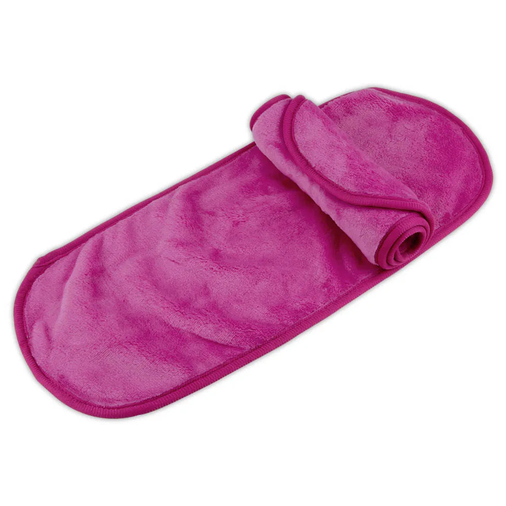 Soft Pink Cleansing Cloth for Gentle Skin Cleaning and Makeup Removal