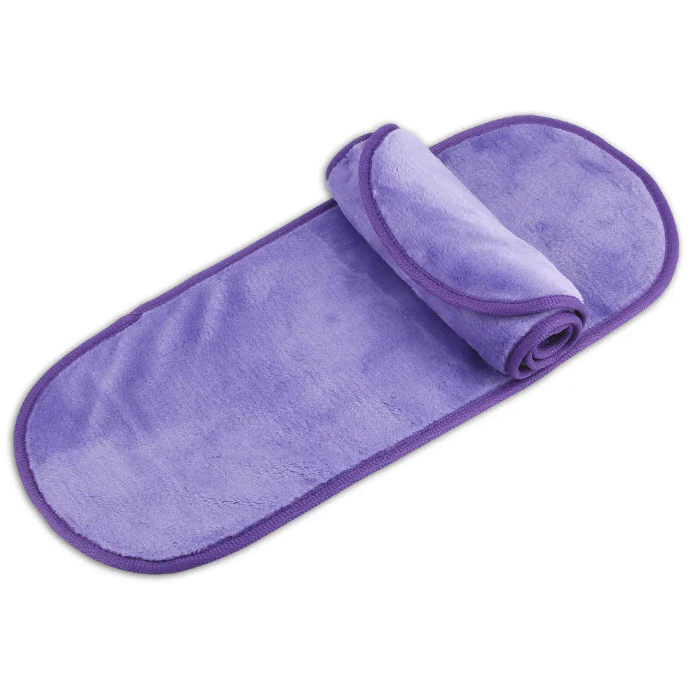 Purple microfiber cleansing pad for gentle and effective skin cleaning