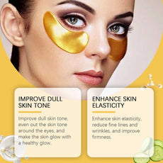 West&Month Gold Eye Masks for Improving Skin Tone and Elasticity with Anti-Aging Benefits