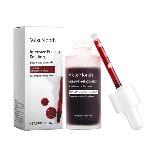 West Month AHA BHA Intensive Peeling Solution in 30ml bottle for skin soothing and clarifying