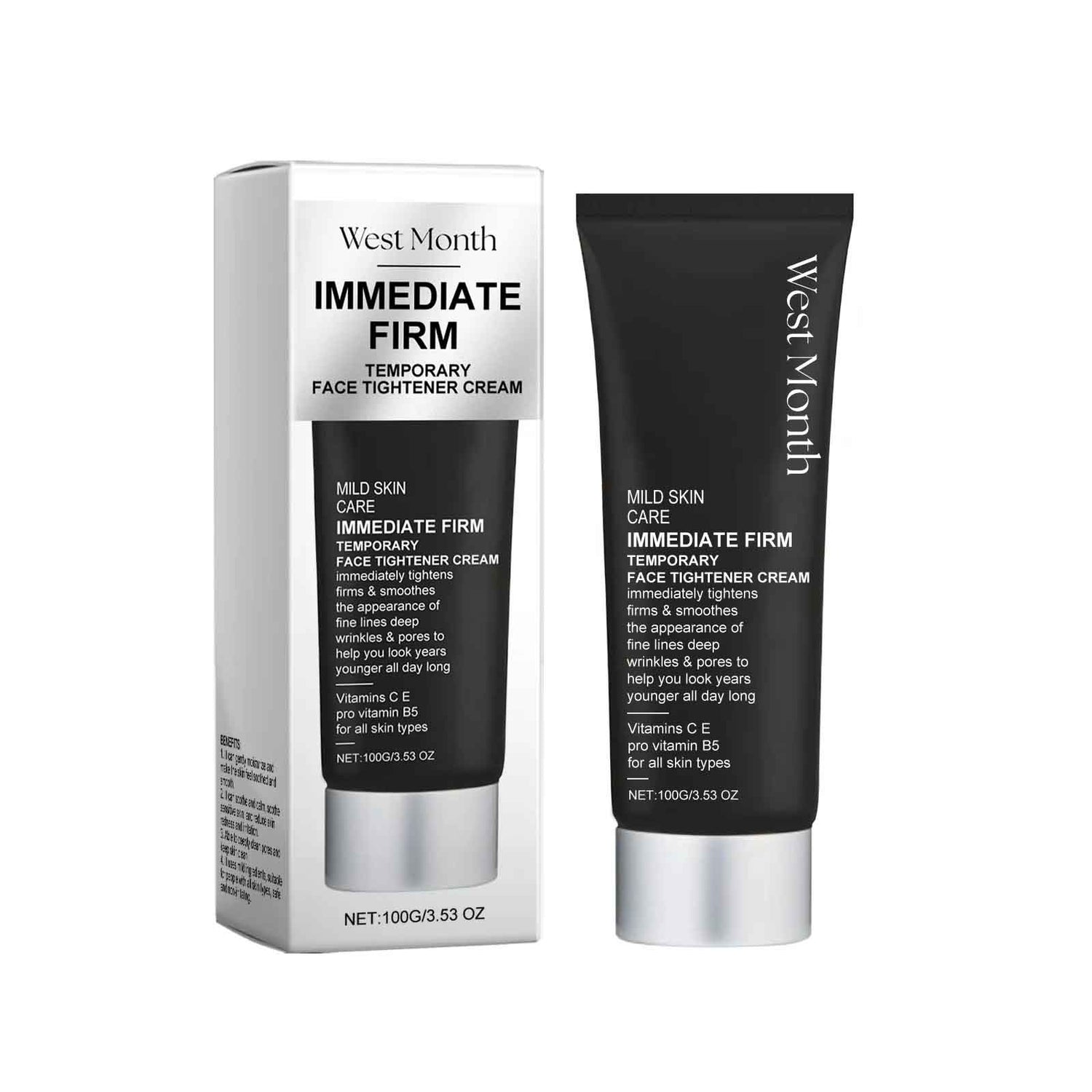 West&Month Immediate Firm Temporary Face Tightener Cream for anti-aging benefits and smooth skin