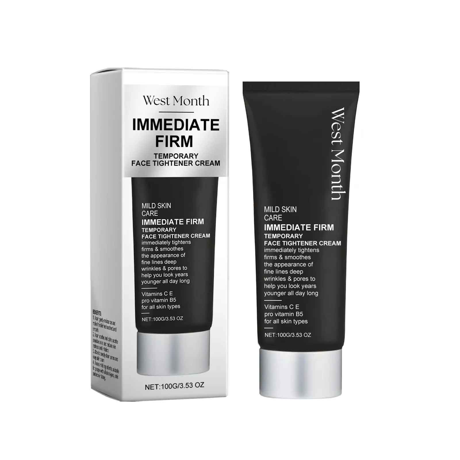 West&Month Immediate Firm Temporary Face Tightener Cream for anti-aging benefits and smooth skin