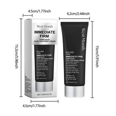 West&Month Immediate Firm Temporary Face Tightening Cream Anti-Aging in sleek black tube and box