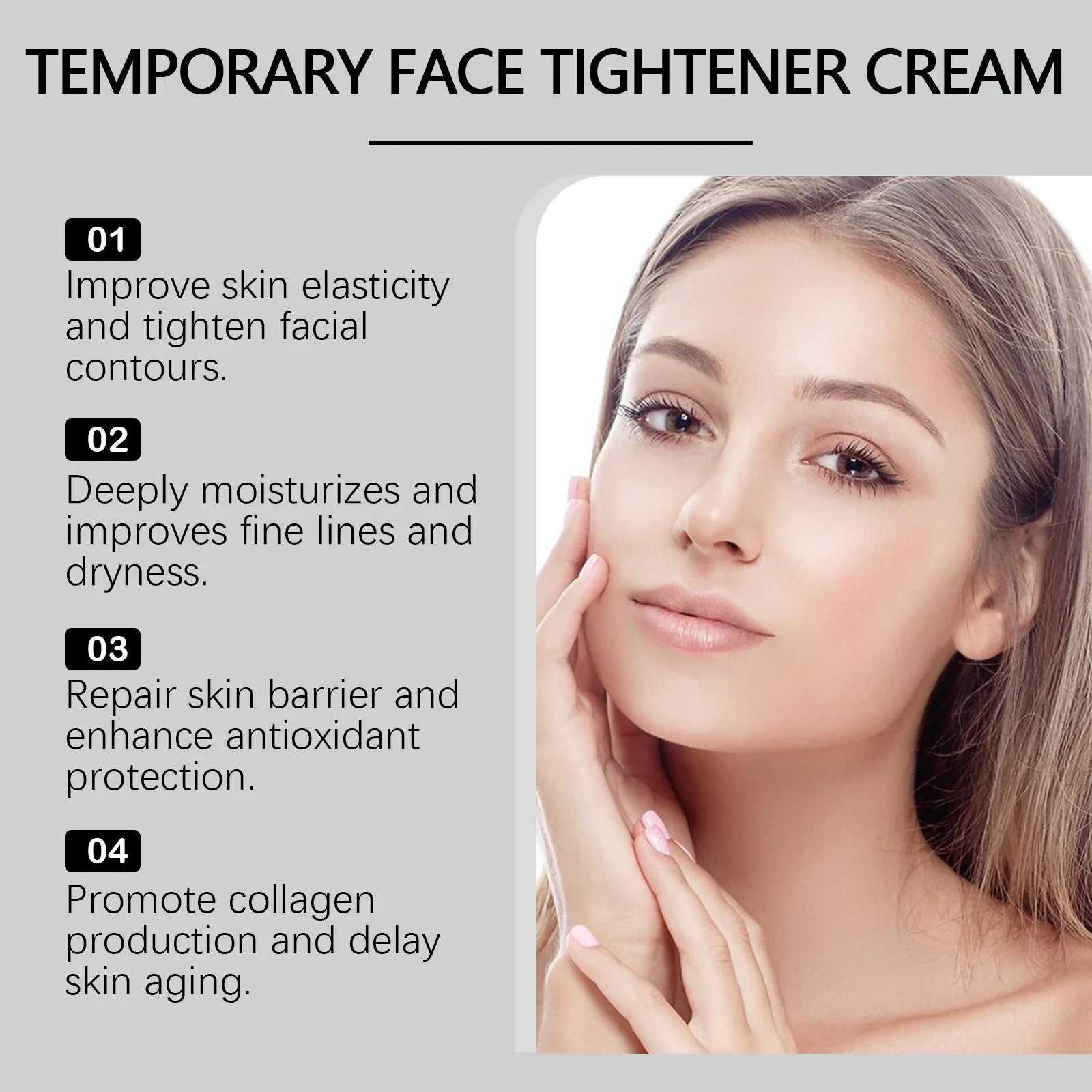 West&Month face tightening cream anti-aging for improved skin elasticity and hydration