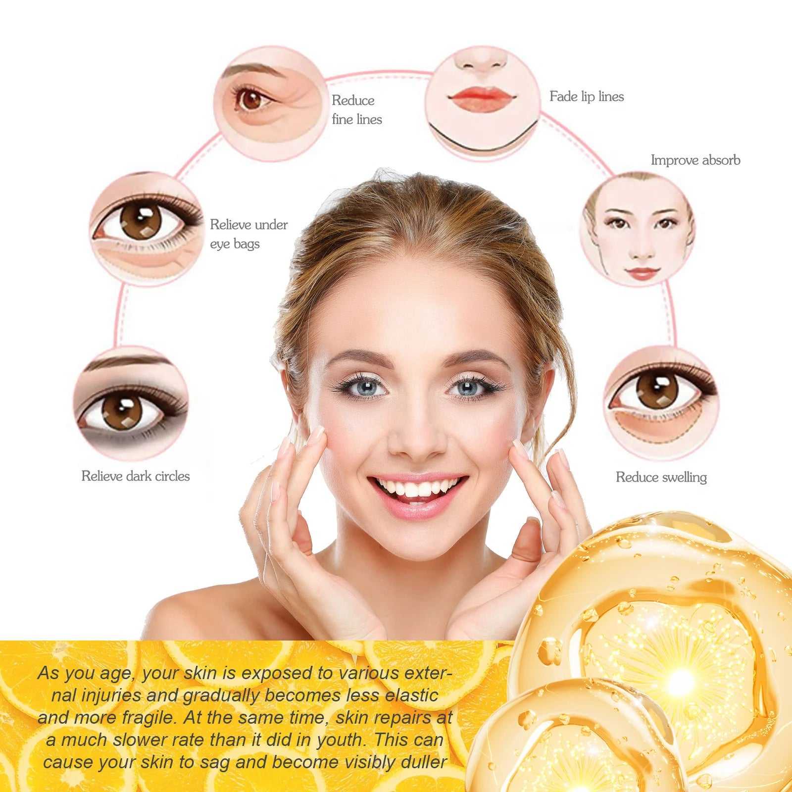West&Month Anti-Aging Mask for Reducing Fine Lines and Dark Circles Around the Eyes