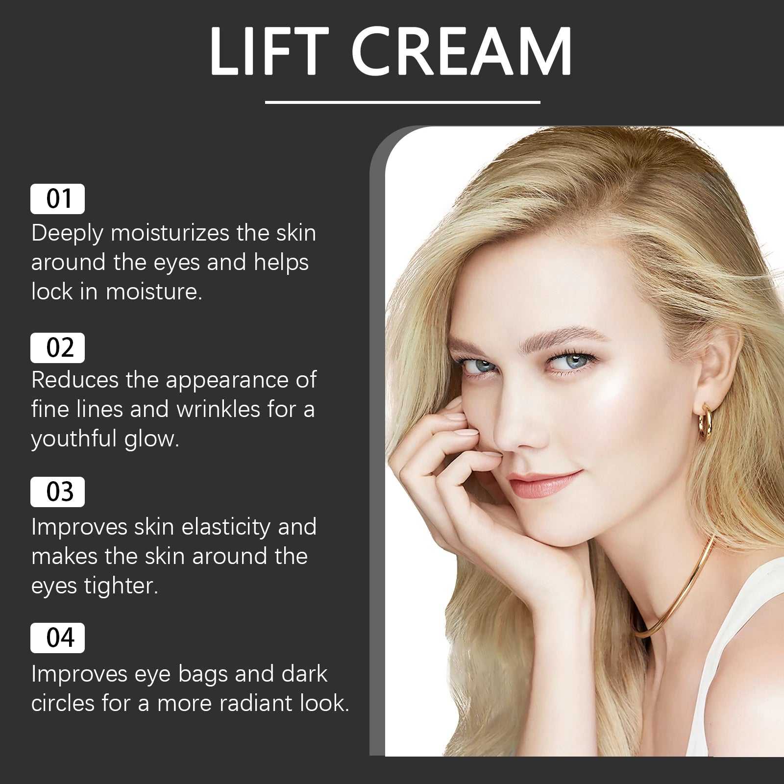 West&Month Lift Cream for Eye Care, hydrates and reduces fine lines with visible glow benefits