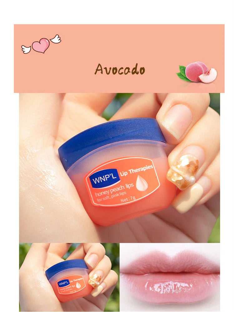 WNP'L Avocado Lip Therapy in Honey Peach flavor for moisturized and soft lips