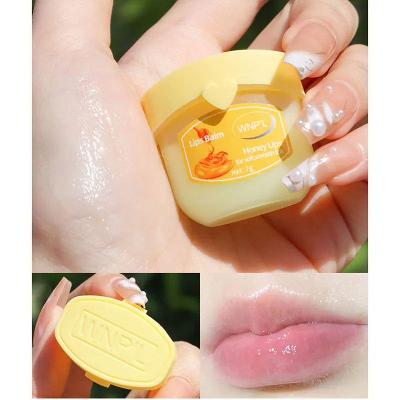 SADOER Honey Lip Balm in Yellow Container for Smooth and Moisturized Lips