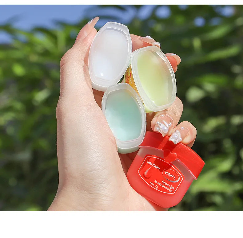 SADOER Lip Balm Set in Colorful Containers, Nourishing Formulas for Soft and Hydrated Lips