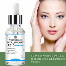 YOUNGCOME Hyaluronic Acid Face Serum for dry skin care with fresh, moist texture and easy absorption