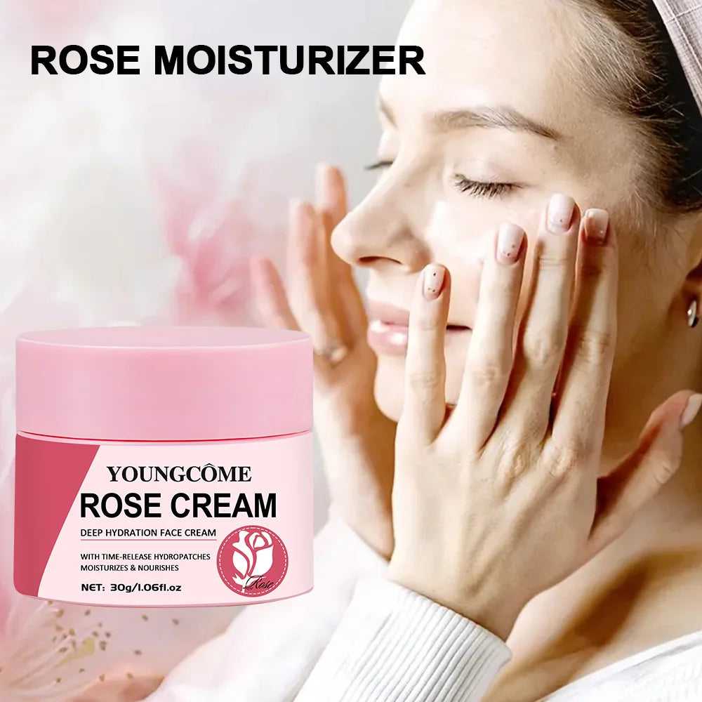 Youngcome Rose Cream Moisturizer for Deep Hydration and Nourishing Skin Care