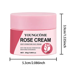 Ibutee Youngcome Rose Cream for Deep Hydration, 30g Moisturizes and Nourishes Skin